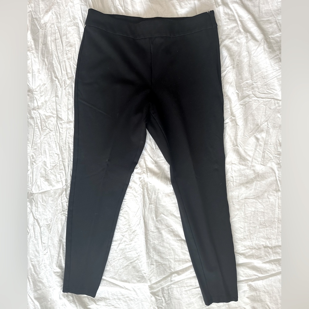 Black skinny work pants